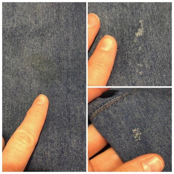 Vintage Pleated Baggy Jeans, High Waisted Tapered Leg Denim Trousers Sz S - Picture 9 of 10